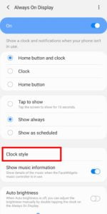 How to Enable & Customize Always on Display in Samsung S9 or Later 