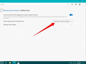 How to Change the Default Search Engine on Microsoft Edge on Windows