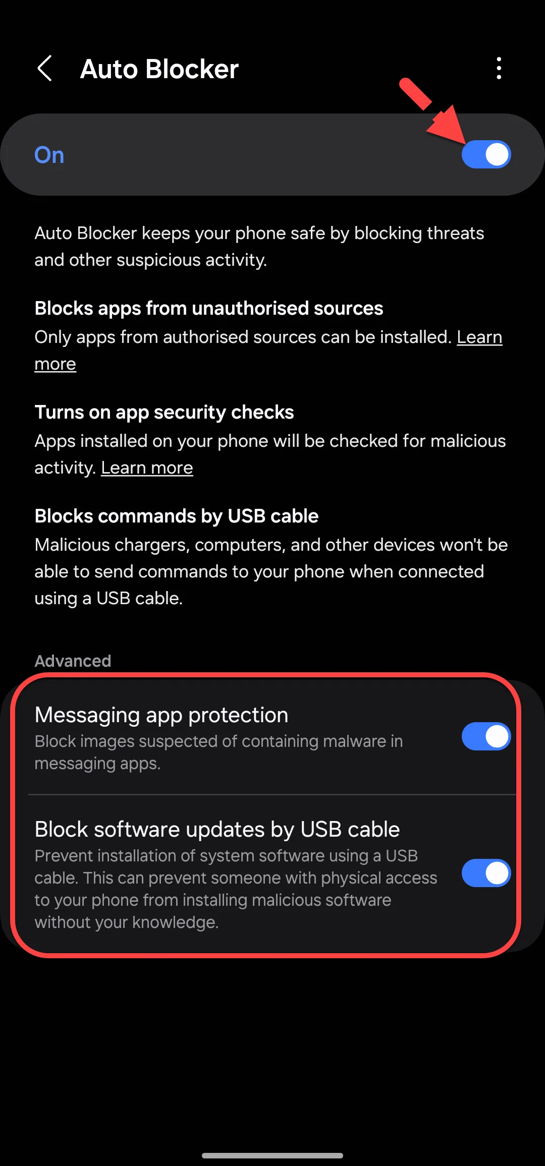 Auto Blocker One UI 6.0 Samsung: How to Enable it? (Android 14)