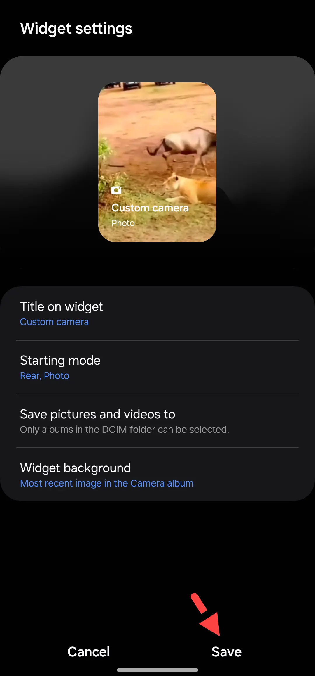 How to Add Custom Camera Widget on Samsung One UI 6.0