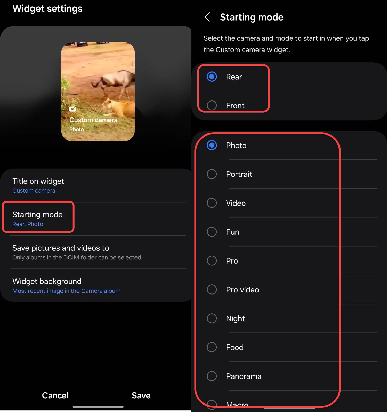How to Add Custom Camera Widget on Samsung One UI 6.0