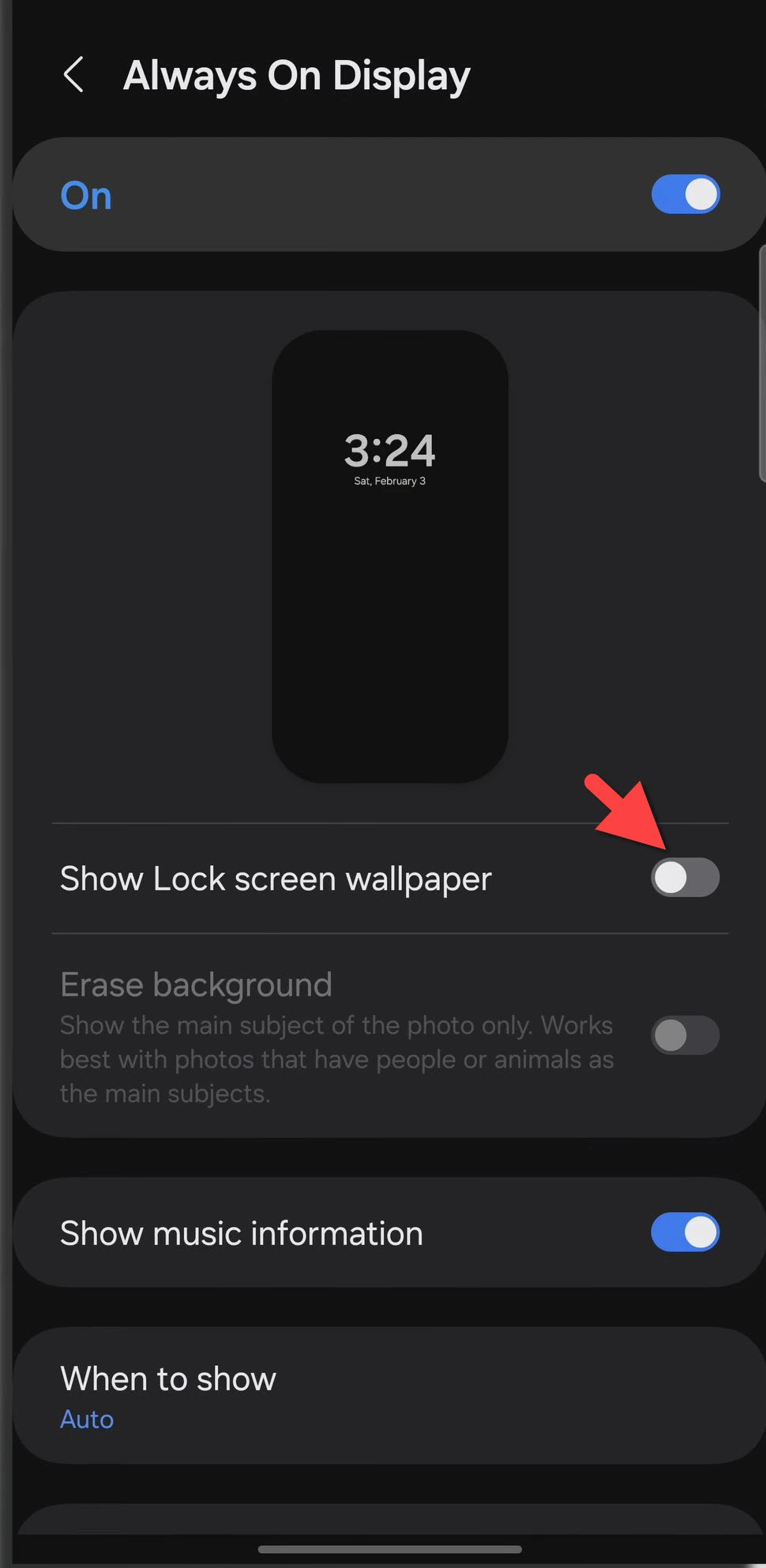 How to Disable AOD Lock Screen Wallpaper on Galaxy S24 Series