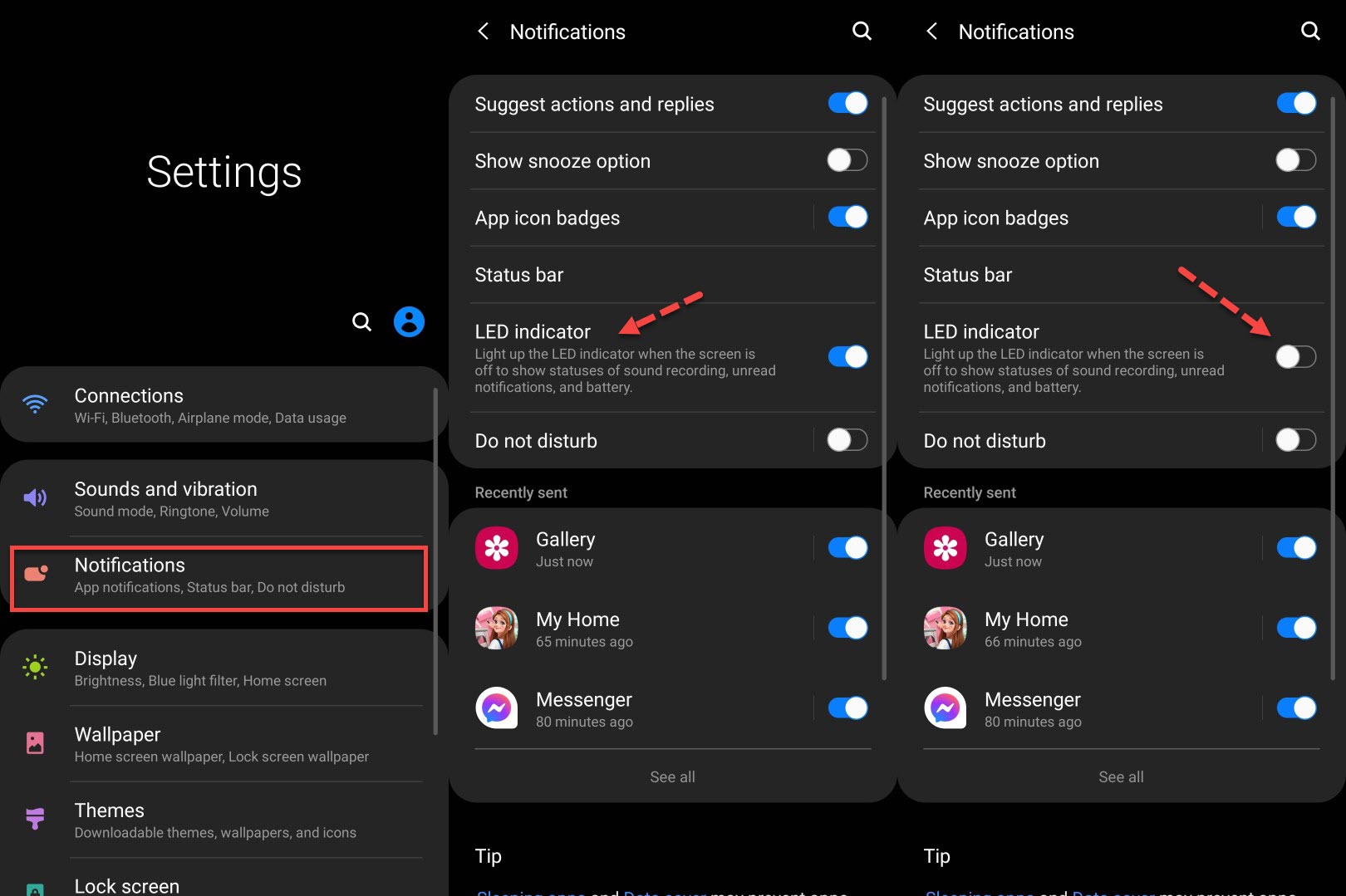 How to Disable LED Indicator on Samsung Galaxy S9, S9+, S8, S8+ & etc