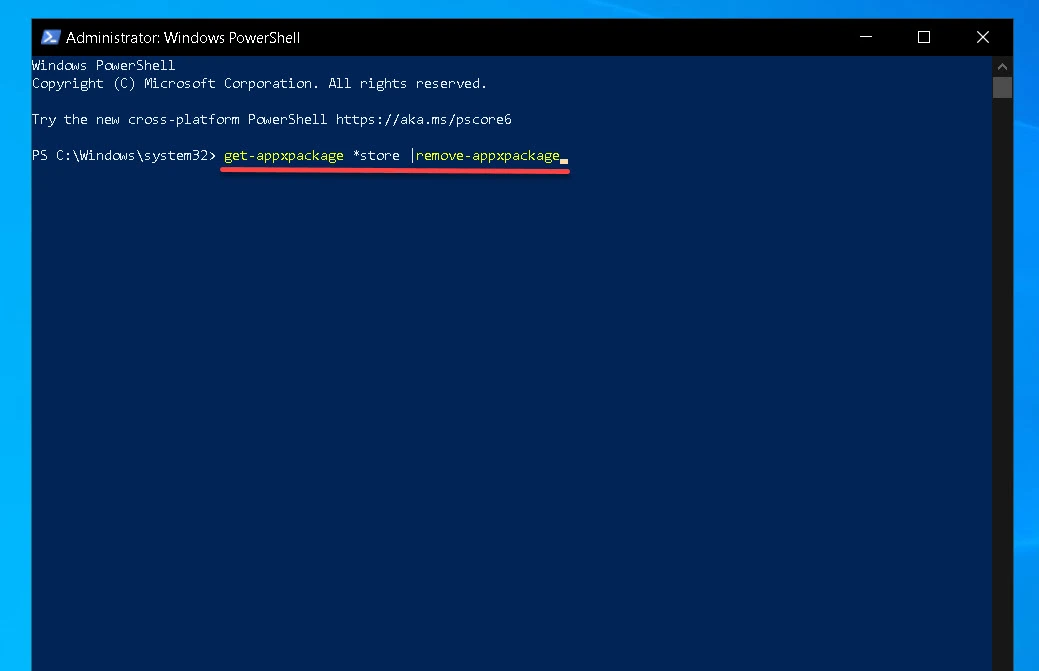 How to Disable The Microsoft Store in Windows 10/11 (PowerShell)