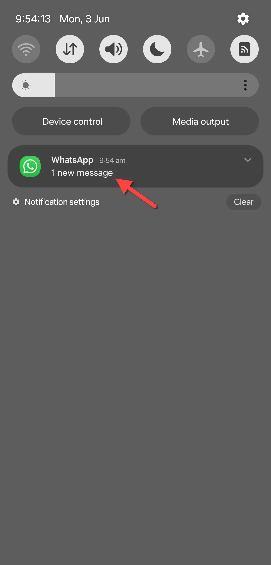 How to Hide WhatsApp Message Content Notification Bar Samsung