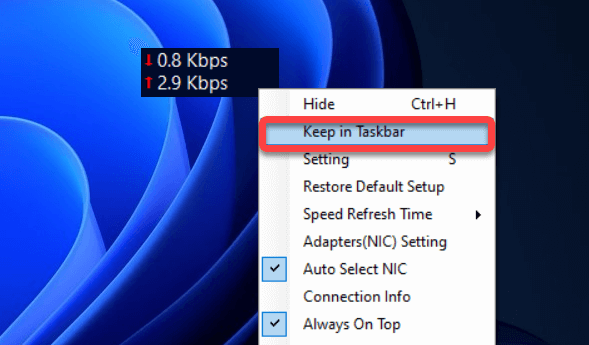How to Enable Internet Speed Meter in Windows 11 Taskbar Easily