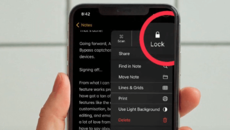 How to Lock Notes on iPhone on iOS 16 with iPhone's Passcode