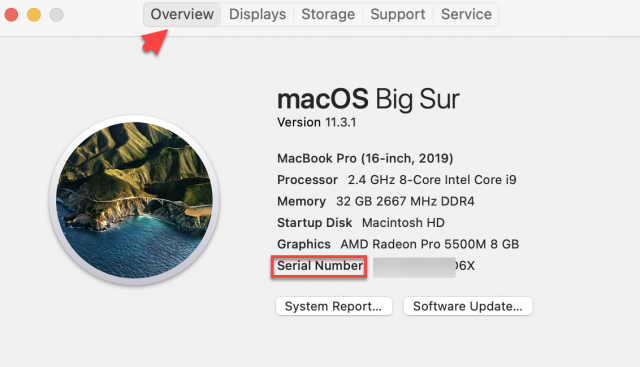 5 Ways to Find MacBook Pro Serial Number in 2021 (Online, Terminal....)