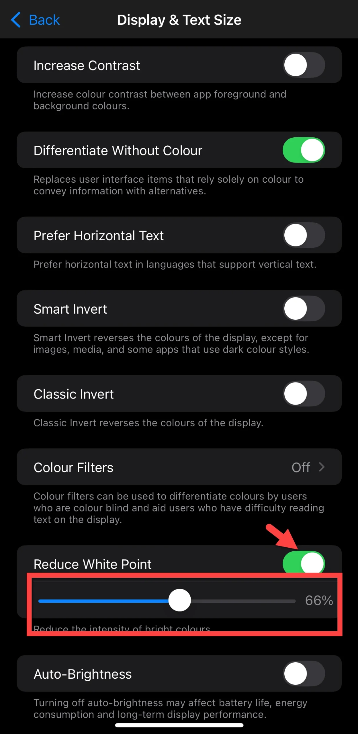 How to Make the iPhone Screen Darker without Zoom in iOS 18