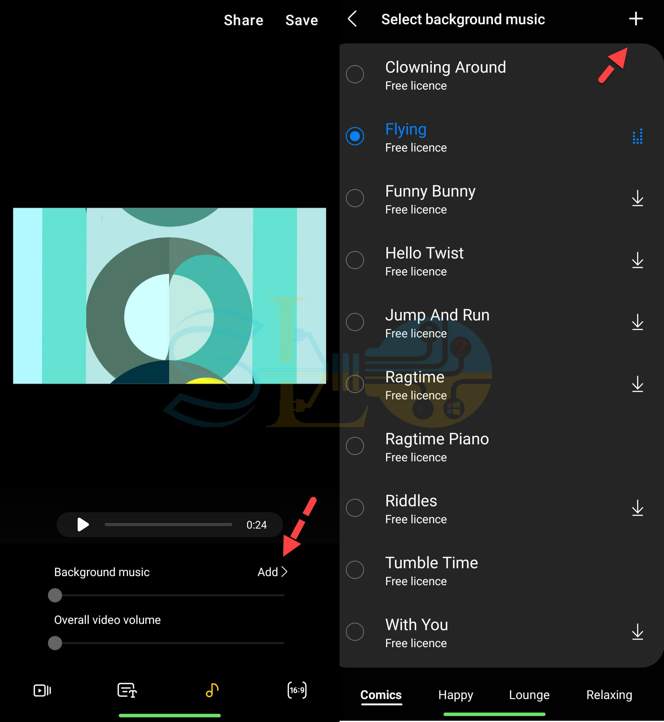 How to Make a Video with Music on Samsung Galaxy Gallery from Photos