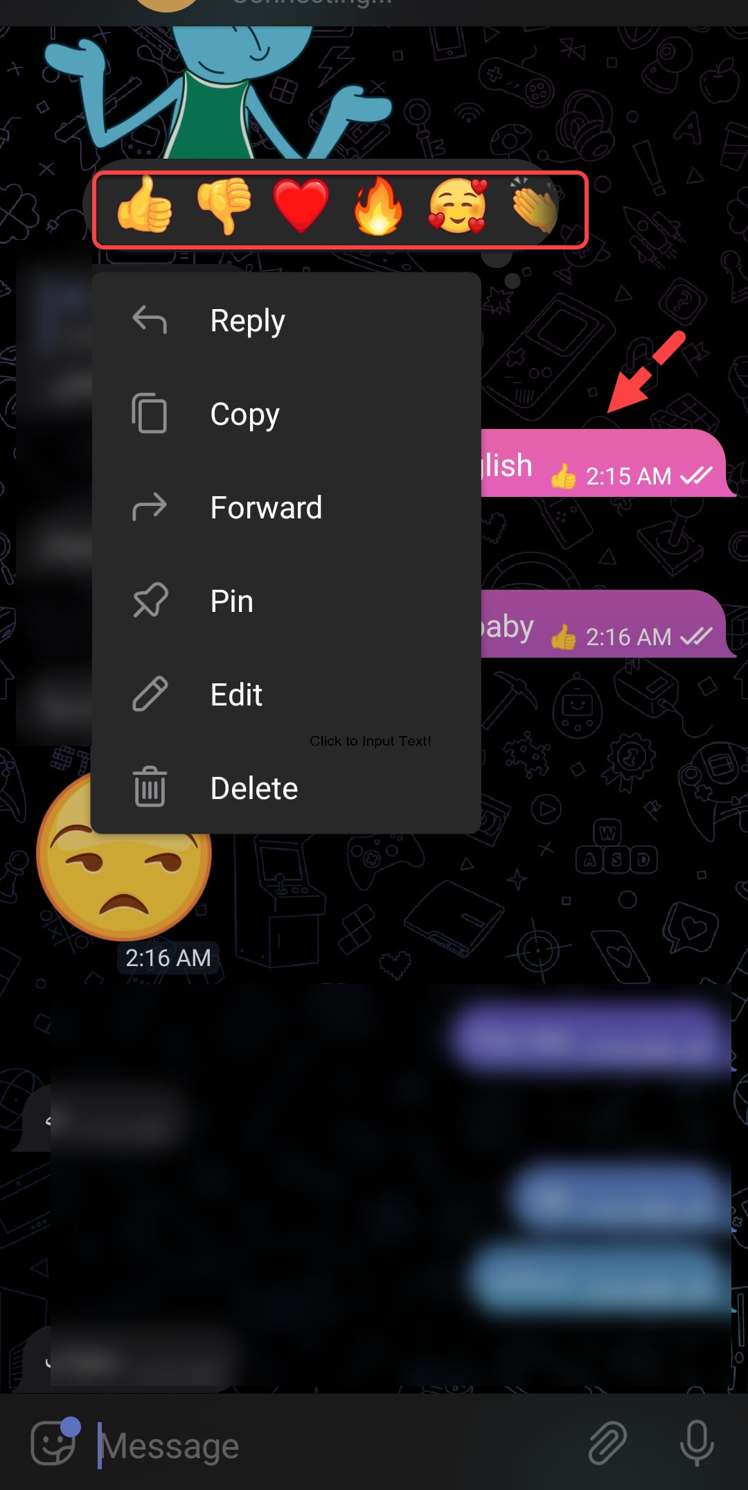 How to React and Reply to Specific Telegram Messages on Android [2022]