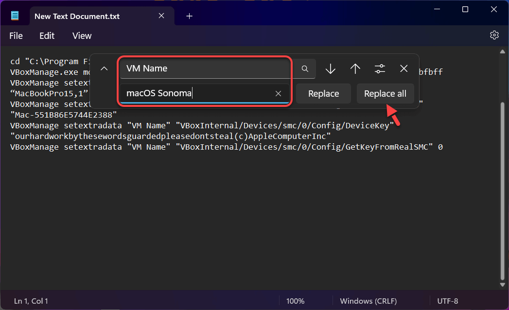 Run VirtualBox Code to the Command Prompt