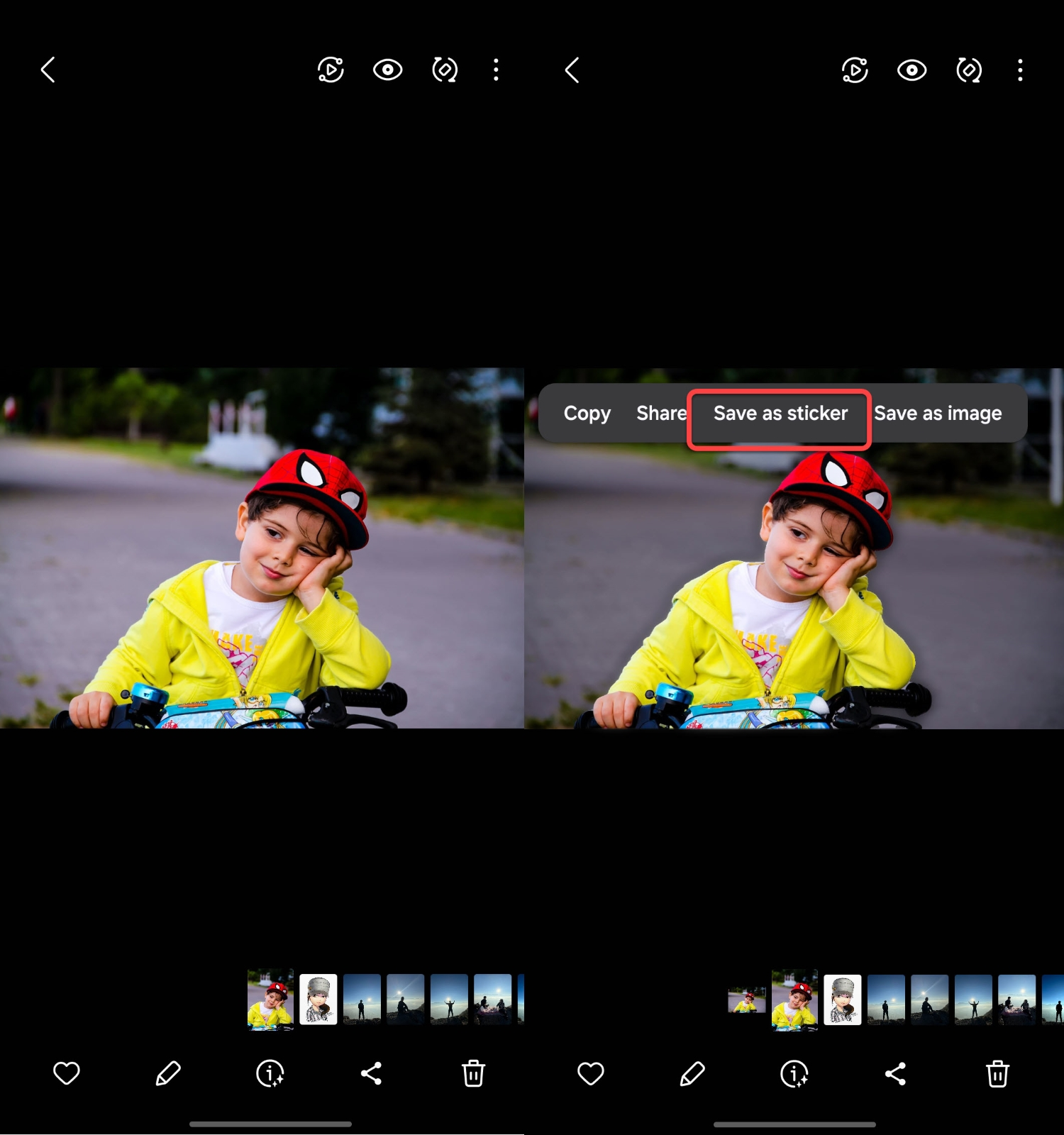 How to Save Photo as a Sticker on Samsung S23/S22 (One UI 6.0)